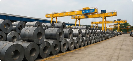 Kho thép Hòa Tiến Steel tại Thạch Thất Hà Nội